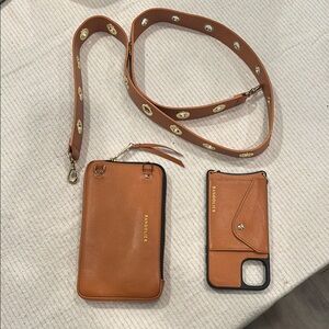 Bandolier: iPhone 11 Case and Crossbody Strap with Pouch